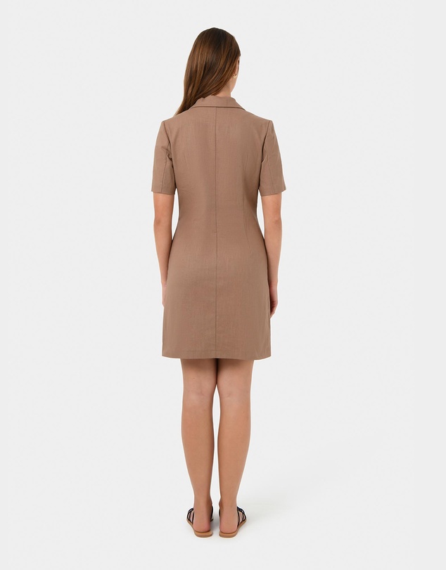 Forcast - Nia Button Linen Dress