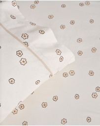 Linen House Kids - Flower Garden Fitted Sheet + Pillowcase Set