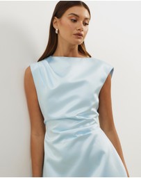 Atmos&Here - Rosie Structured Satin Mini Dress