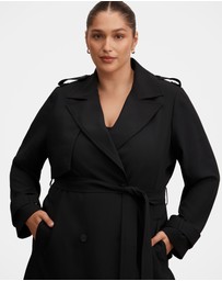 Forever New Curve - Cameron Curve Soft Trench Coat