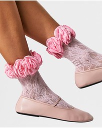 High Heel Jungle - Lace Ring A Rosie Socks