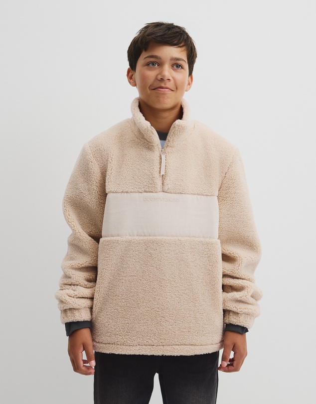 Country Road - Teen Sherpa Half Zip Sweat