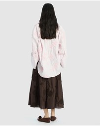 ROTATE - Flower Oversized Shirt