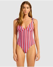 Seafolly - Positano V Neck One Piece Swimsuit