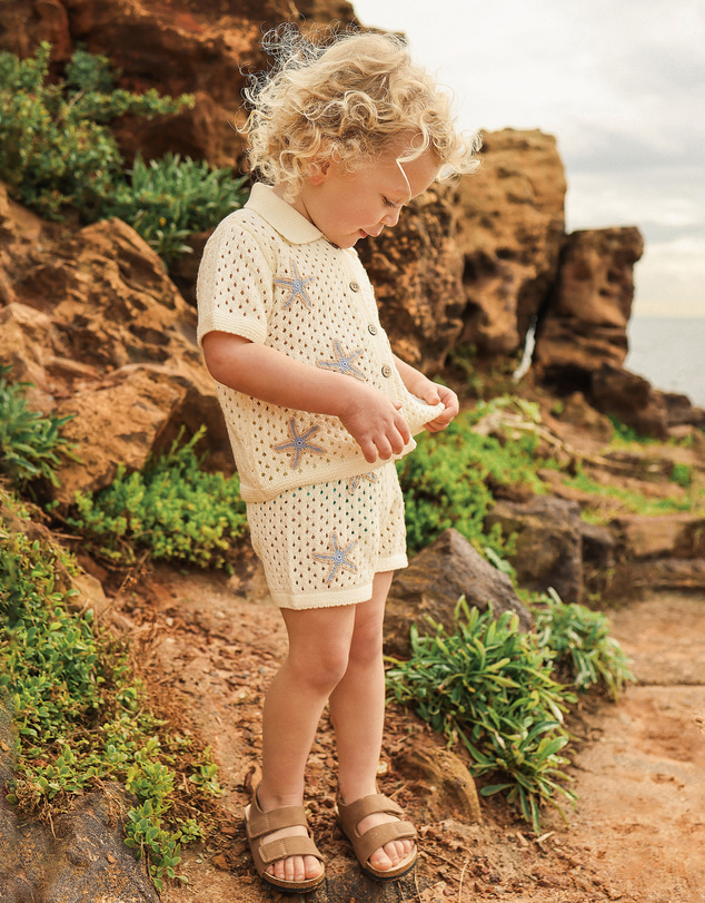 Kynd Baby - Knit Short in Coconut