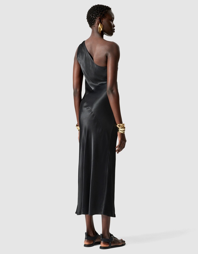& Other Stories - One-Shoulder Satin Midi Dress