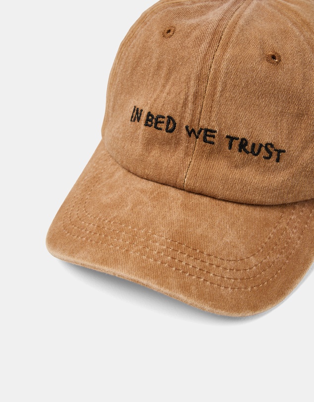 Linen House - Embroidered Slogan Cap