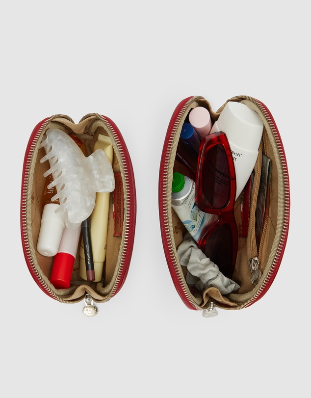 Republic of Florence - Duo Red Leather Pouch Set