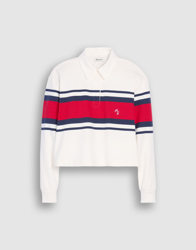GAP - GAP x Malbon LS Cropped Rugby Polo