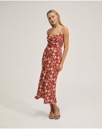 Oxford - Loren Geo Print Slip Dress