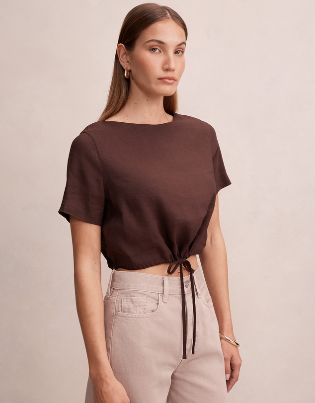 Forever New - Rosie Bubble Linen Top