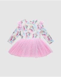 Rock Your Baby - Unicorn Pony Circus Frill Bodysuit Dress