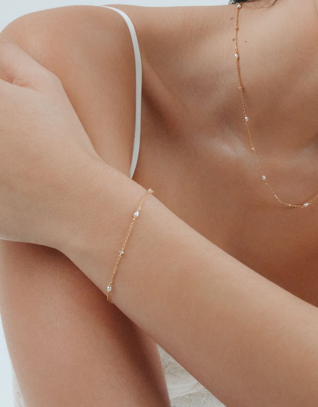 SAINT VALENTINE - Stars & Moons Bracelet - Gold