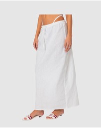 EDIKTED - Rayla Linen Look Maxi Skirt
