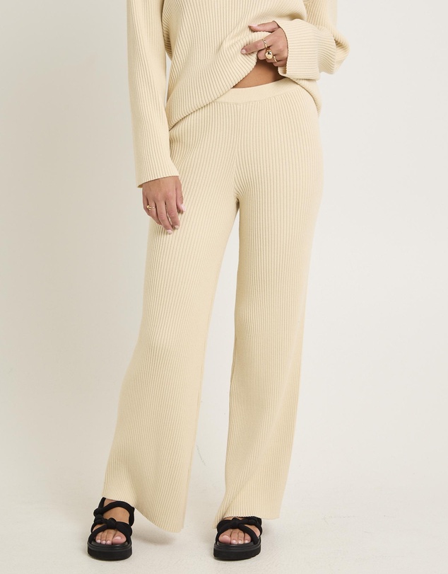 Subtitled - Stella Ribbed Knit Pants