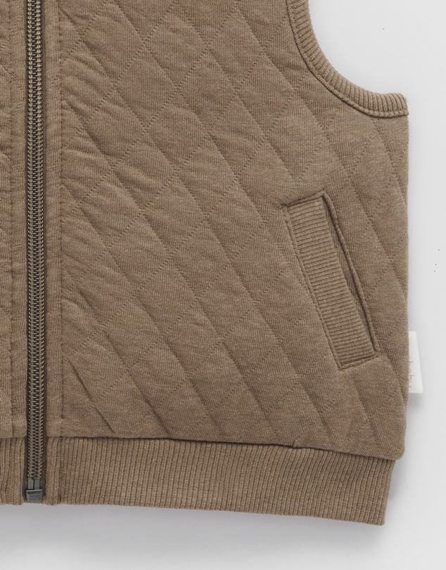 Purebaby - Quilted Vest -Kids-Babies
