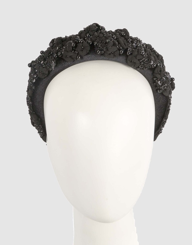 Max Alexander - Black Racing Fascinator Headband