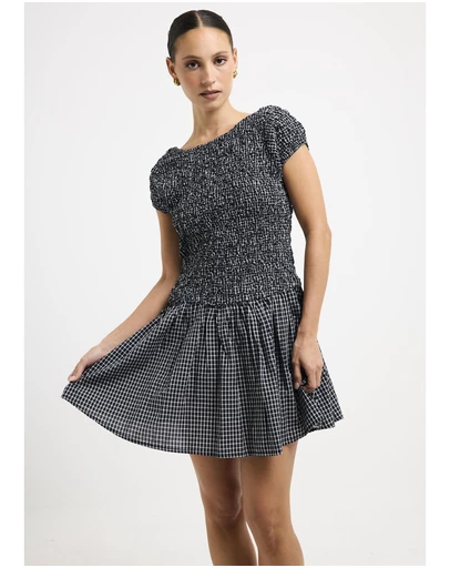 Subtitled - Adari Smocked Mini Dress