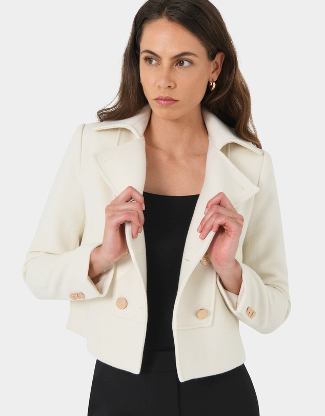 Forcast - Scout Cropped Wool Coat