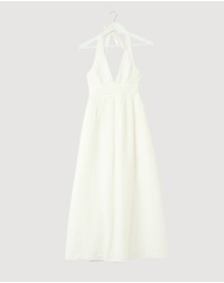 Revibe - Repaired Minima Esenciales Thalia Halter Midi Dress - AU 6