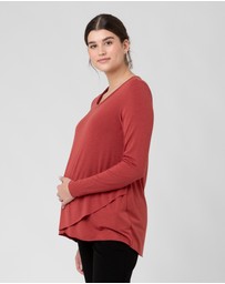 Ripe Maternity - Raw Edge Nursing Top