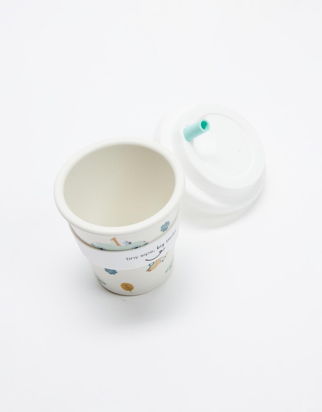 itti bitti - Bamboo Reusable Baby Cino Cup With 2 Straws - Babies-Kids