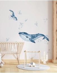 Olive et Oriel - Whales & Bubbles Decal Set