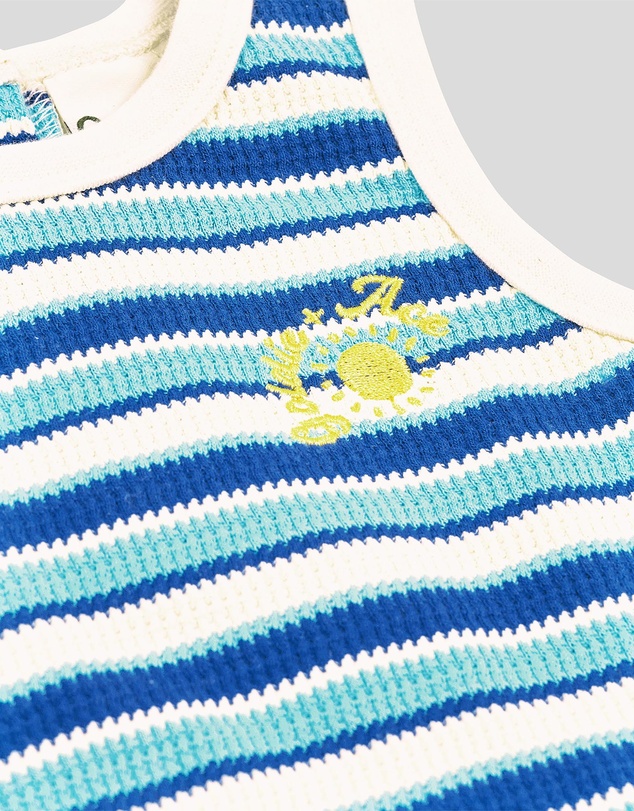 Goldie + Ace - Waffle Bubble Romper - Babies