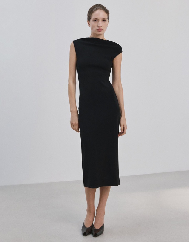 M.N.G - Asymmetrical Midi-Dress