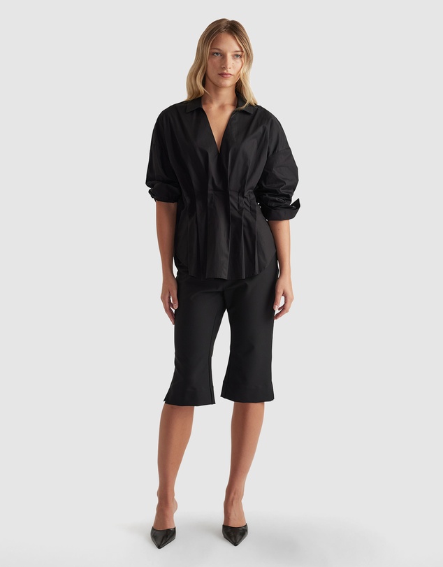 Decjuba - Pia Pleated Oversized Shirt