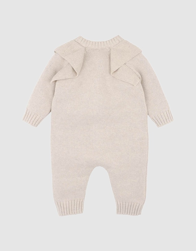 Bebe by Minihaha - Fern Hand Embroidered Organic Knit Romper - Babies