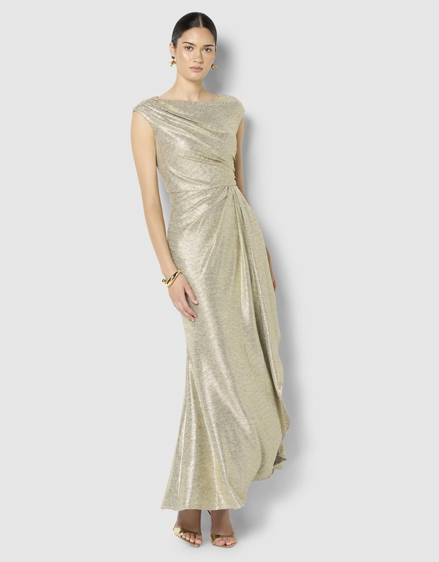 Montique - Beck Metallic Maxi Dress
