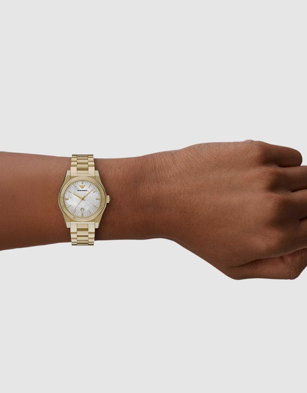 Emporio Armani - Gold Tone Analogue Watch