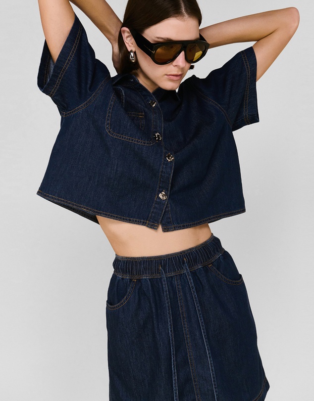 Staple the Label - Lea Denim Mini Skirt