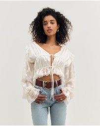 For Love & Lemons - Jeanne Jacquard Top