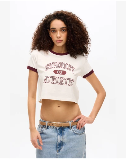 Superdry - Athletic Essentials Ringer Slim Fit Tee