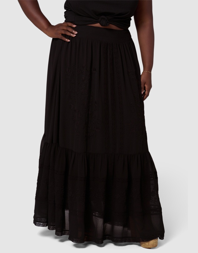 Sunday In The City - Dark Aura Maxi Skirt