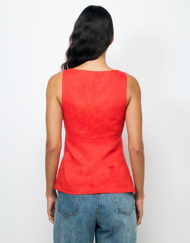 AERE - Arden Tie Front Top