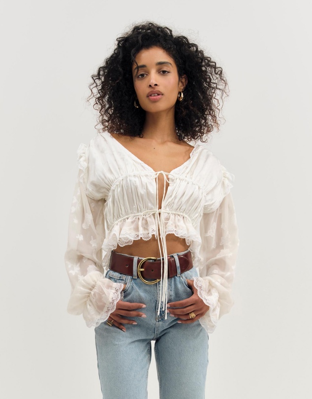 For Love & Lemons - Jeanne Jacquard Top