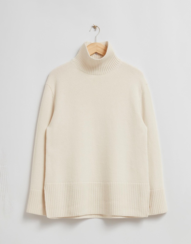 & Other Stories - Oversized Turtleneck Wool Jumper