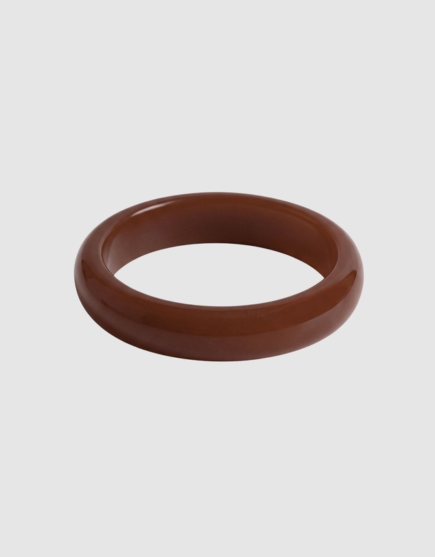 HOUSE OF SLANI - Brown Tilly Resin Bangle Bracelet