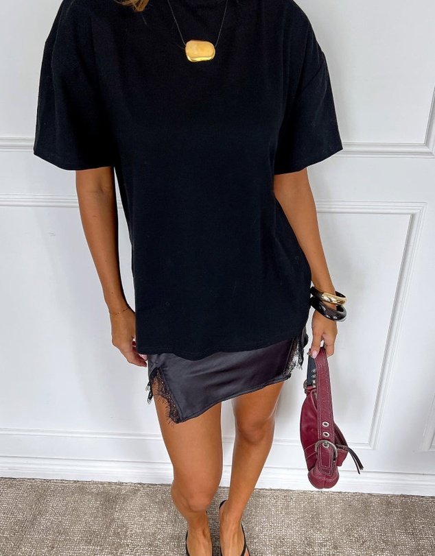 Beginning Boutique - Vivian Lace Mini Skirt Black