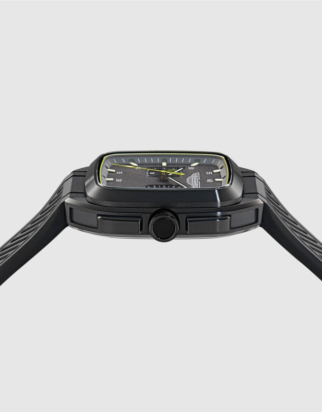 Aston Martin - ULT IP Black Silicone Strap Watch