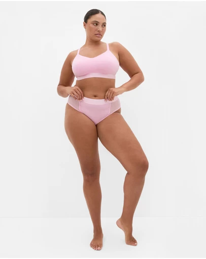 City Chic - Signature Ccx Wireless Bra - Cherry Blossom