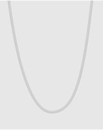 Nialaya Jewellery - Snake Chain Necklace in Silver