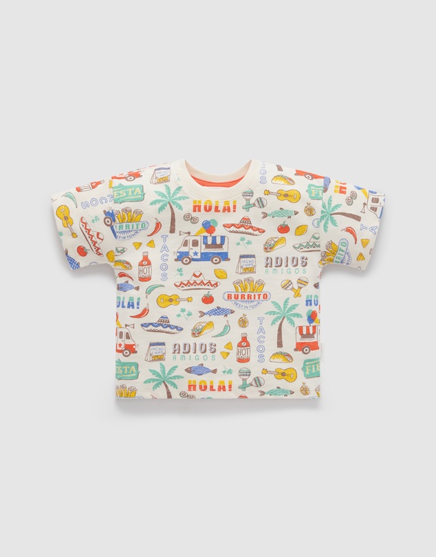Purebaby - Fiesta Oversized Tee -Kids-Babies