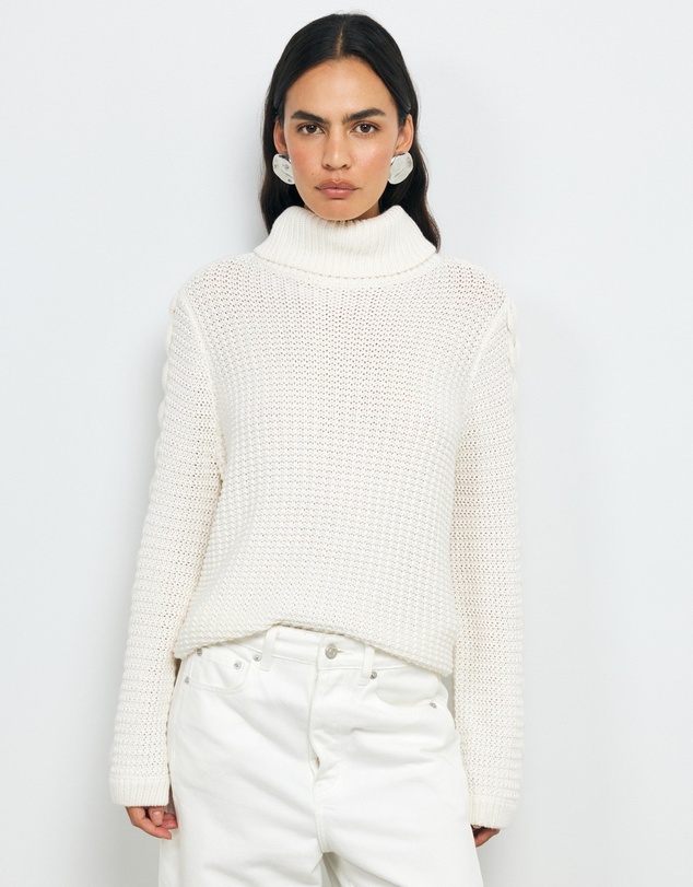 AERE - Rhei Organic Cotton Wool Cable Jumper