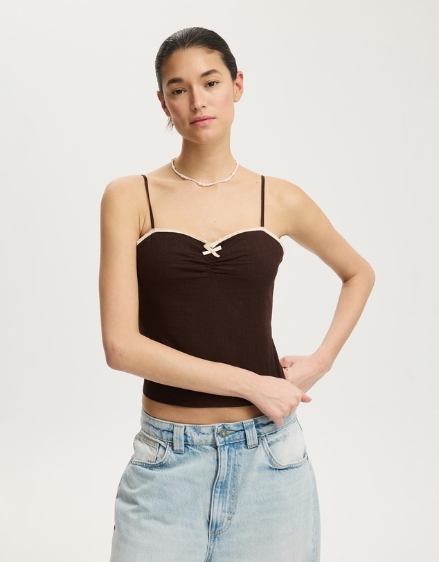 Cotton On - Bow Cotton Cami