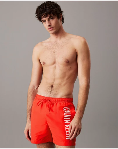 Calvin Klein - Intense Power Medium Drawstring Swim Shorts