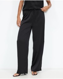 Dazie - Golden Hour Satin Drawstring Pants